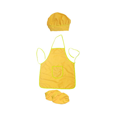 

Siaonvr Children Waterproof Cartoon Kitchen Cooking Bib Apron Apron Sleeve 3 Set