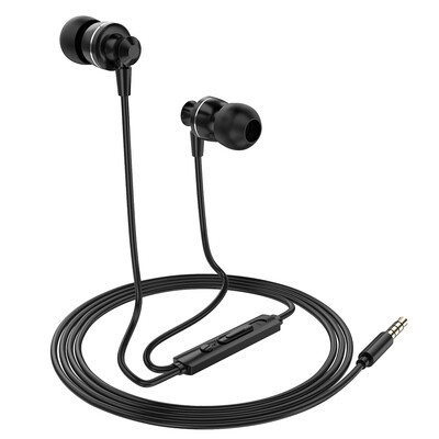

PTM D11 Wired In-ear Earphones Stereo Gaming Headset Metal Headphones with In-line Control & Microphone for PSP iPhone iPad Androi
