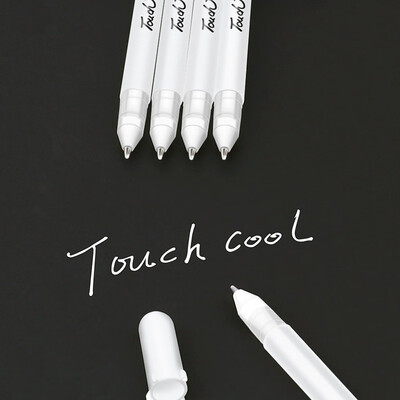 

Siaonvr White Gel Pens Fine Point Tip Gel Ink Pens for Illustration Design Black Paper