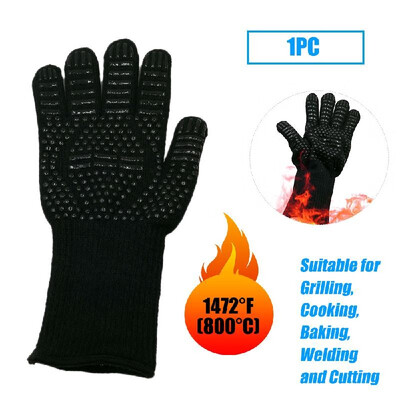 

Kitchen Gloves BBQ Heated Heat-resistant Multi-purpose Cooking Gloves Suitable for Grilling Cooking Baking Welding&Cutting