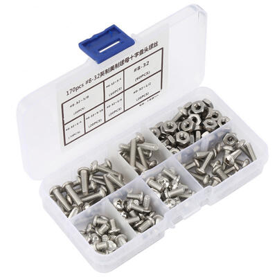 

Greensen 170pcs 8-32 304 Stainless Steel PH Pan Head Screws Kit Assortment Set