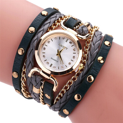 

Bracelet Ladies Watch With Rhinestones Clock Womens Vintage Fashion Wristwatch Relogio Feminino Gift GAIETY High Quality
