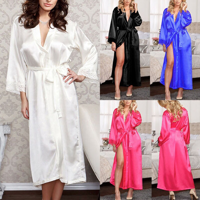 

Women Sexy Lingerie Silk Lace Robe Dress Babydoll Nightdress Nightgown Sleepwear