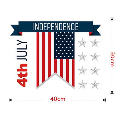 

〖Follure〗Independence Day Family Home Wall Sticker Removable Mural Decals PVC