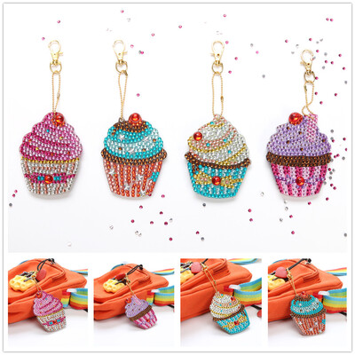

Siaonvr DIY Special Shape Full Diamond Diamond Pattern Key Ring Set Diamond Embroidery