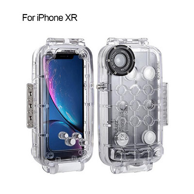 

PULUZ 40m130ft Diving Waterproof Case Smartphone Protective Cover Underwater Housing Case Shock-proof 360° Full Protection for i-