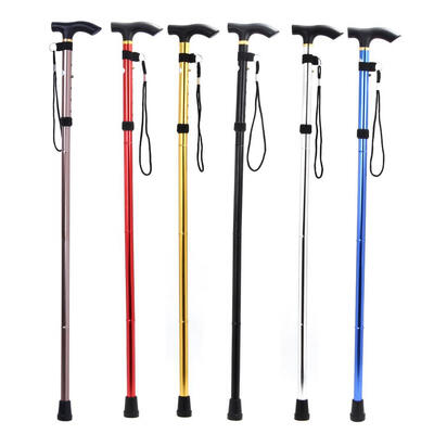 

Adjustable Foldable Walking Trekking Hiking Stick Cane Crutch Alpenstock