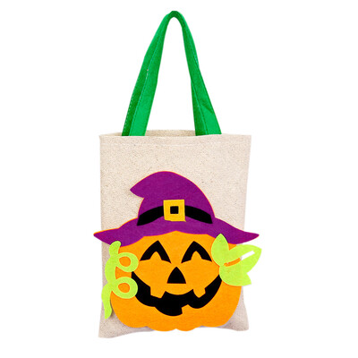 

Toponeto Pumpkin Lantern Canvas Tote Bag Women Large Shopper Carry Pouch Halloween Gifts