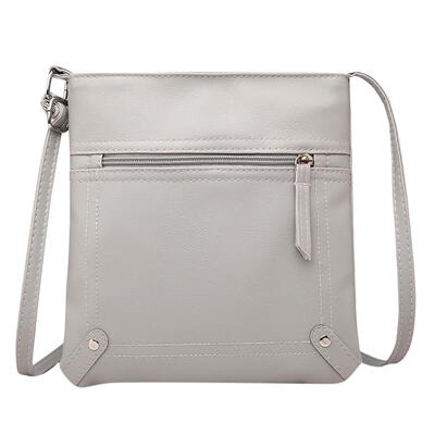 

Solid Color Shoulder Messenger Handbags Women Leather Casual Crossbody Bags