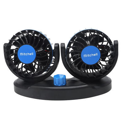 

USB Car Air Cooling Fan Dual Head 360 Adjustable Low Noise Auto Cooler Fan
