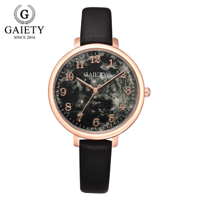 

Gobestart Fashion Women Leather Casual Watch Luxury Analog Quartz Fine Strap Wristwatch