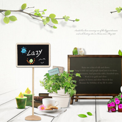 

12pcs Mini Retangle Chalkboard Blackboard Stand Wedding Lolly Party Tag