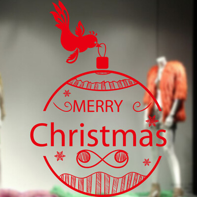 

Tailored Merry Christmas Background Wall Decoration Removable Wall Stickers