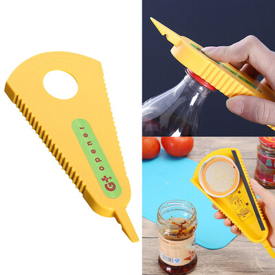 

〖Follure〗Can Opener Home Soft Plastic Anti-Slip Bottle Opener Multifunctional Can Opener