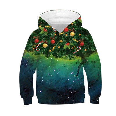 

AOWOFS Christmas New 3D Digital Printing Plus Size Mens Hoodies Parent-child Sweater Kids Pullover Womens hoodie QYDM293-TZ050