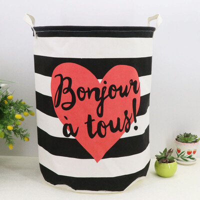 

〖Follure〗Waterproof Canvas Laundry Clothes Basket Storage Basket Folding Storage Box