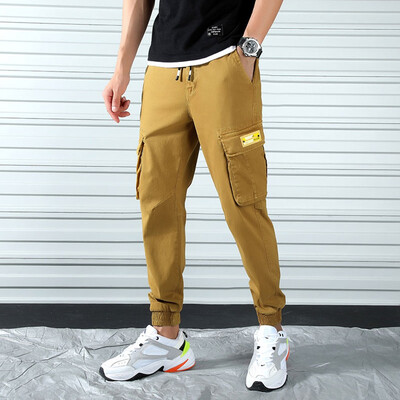 

Gobestart Mens Straight Casual Cotton Slim Fit Sport Long Pants Pocket Trousers