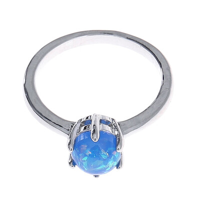 

Blue Women Claw Inay Fashion Jewelry Opal Ring Jewelry Gift