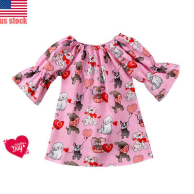 

Valentines Day Girls Dress Dog&Love Boutique Baby Toddler Party Dresses US