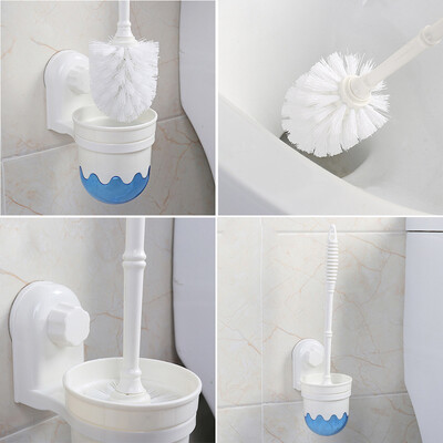 

〖Follure〗Bathroom Toilet Brush Set 360° Cleaning Long Handle Minimalist Replaceable Base