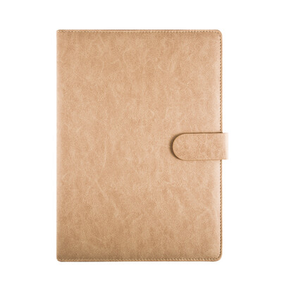 

Jinlongxing Glosen notebook child notebook business notebook student manuscript office meeting record book 200 page A4 magnetic buckle book 8163 brown