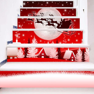

Siaonvr Christmas Decoration Stair Stickers Christmas Stairs Stickers Wall Stickers