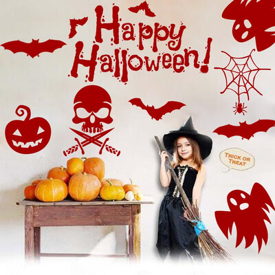 

〖Follure〗Bloody Witch Floor Clings Halloween Vampire Zombie Party Decor Decals Stickers