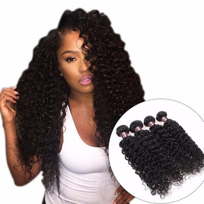 

Malaysian Curly Hair 4 Bundles Deal 100 Human Hair Weave Bundles Natural Black Hair Extensions Non Remy Hair