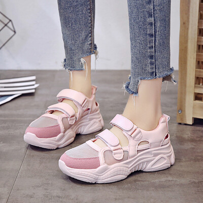 

Korean casual sports shoes sandals thick bottom mesh breathable single-layer shoes female students spring&summer small w