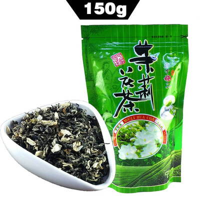 

Fresh Jasmine Green Tea With Jasmine Flower For Health And Beauty Chinese Organic Food Product 150g chinese beat green tea organic