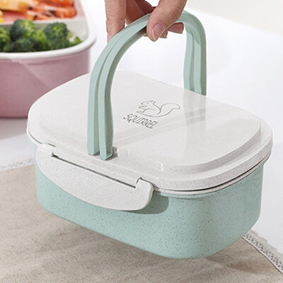 

Double-layer Lunch Box Picnic Bento Snack Fruit Storage Container Portable New