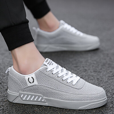 

Summer canvas mens shoes Korean version of the trend of wild mens sports&leisure shoes summer breathable linen shoes lace