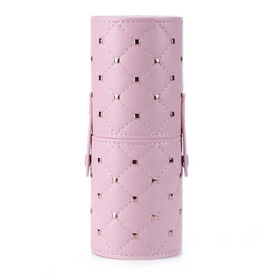 

Fashion PU Leather Makeup Brush Storage Case Empty Holder Snap Organizer