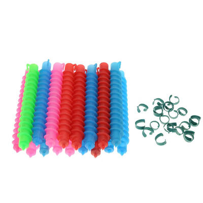 

Plastic Long Spiral Hair Perm Rod Hairdressing Styling Curler Rollers Tool