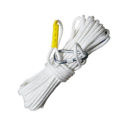 

Professional 8mm Outdoor Rock Climbing Safety Rope High Strength Fire Escape Safety Braided Cord 20 Meters