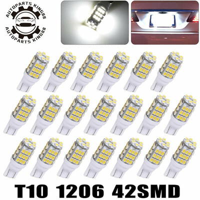 

20x Pure White T10 912921 42-SMD LED Backup Reverse Side Marker Turn Light Bulb