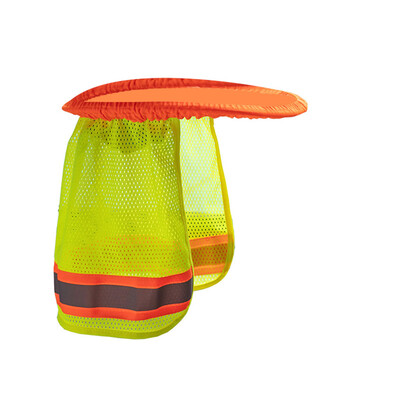 

〖Follure〗Safety Hard Hat Yellow Neck Shield Helmet Sun Shade Reflective Stripe New
