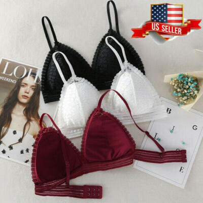 

Sexy Front Cross Side Buckle Wireless Lace Bra Breathable for Women Sport Yoga