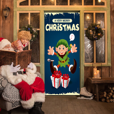 

Tailored Christmas Elves Door Cover Holiday Covers Decoration 30-Inch By 65-Feet