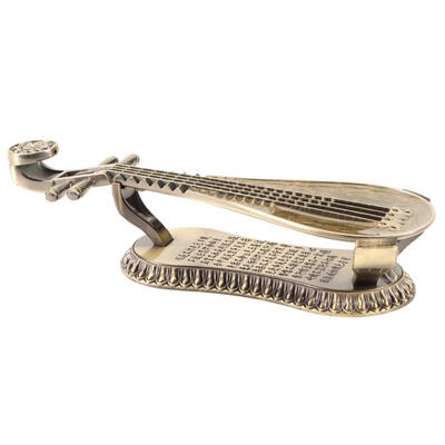 

Greensen Elegant Lute Alloy Incense Holder With Delicate Pedestal Incense Burner Home OrnamentBrazen