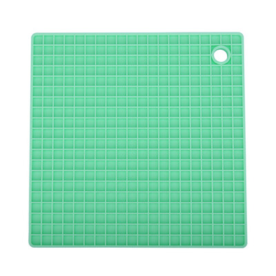 

Toponeto Silicone Non-Slip Mat Bowl Coaster Square Table Placemat Kitchen Anti-hot Pad