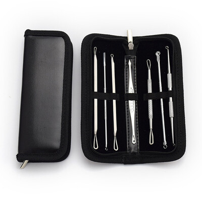 

〖Follure〗7PcsSet Stainless Steel Acne Facial Blackhead Removal Needle Tools Kit