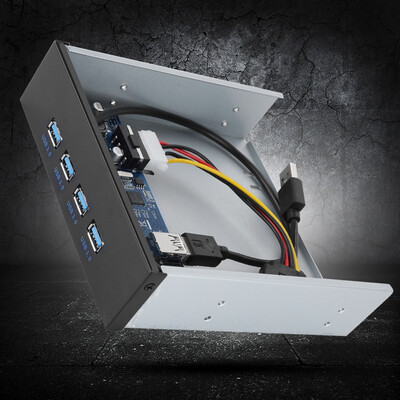 

Greensen USB Front Panel CD ROM Driver Hub PCI-E to 4 Interfaces USB30 USB30 Front Panel Optical Front Panel