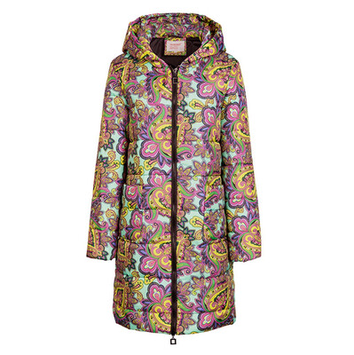 

Roseonmyhand Womens Winter Print Long Down Cotton Ladies Hooded Coat Quilted Jacket Outwear