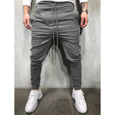 

Men Long Casual Sport Pants Slim Fit Trousers Running Pencil Jogger Cargo Pants