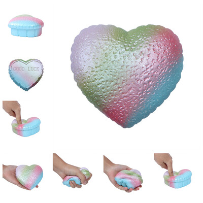 

Gotoamei Soft Galaxy Colorful Heart Slow Rising Scented Squeeze Relieve Stress Toy