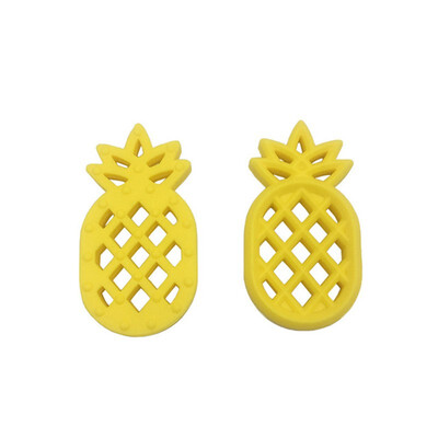 

100 Food Grade Safety Soft Silicone Pineapple DIY Nursing Teething Baby Teether