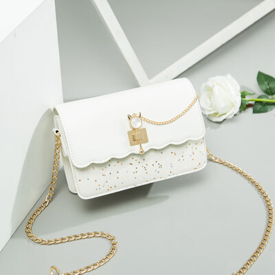

Summer chain female Korean version 100 lap slant ins single shoulder fashion simple square bag