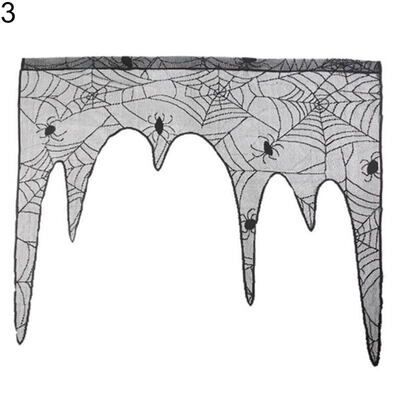 

Spider Web Bat Haunted House Home Bar Club Halloween Door Curtain Decor Props