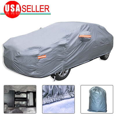 

SUV Car Cover Waterproof Gray Auto Off Road Rain Snow Dust Resistant Protection